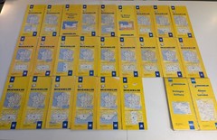 Job Lot 26 Vintage 1970s – 80s Yellow Michelin Maps France most regions