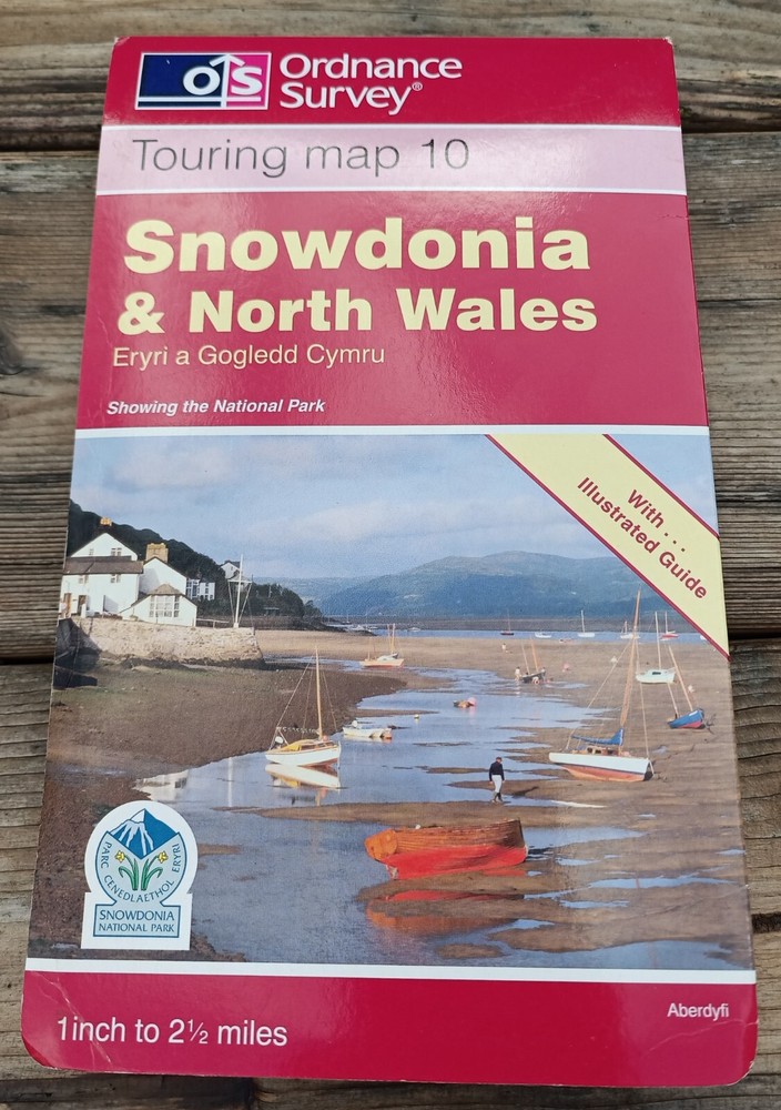 OS Touring Map & Guide 10 SNOWDONIA & NORTH WALES Eryri a Gogledd Cymru 1994
