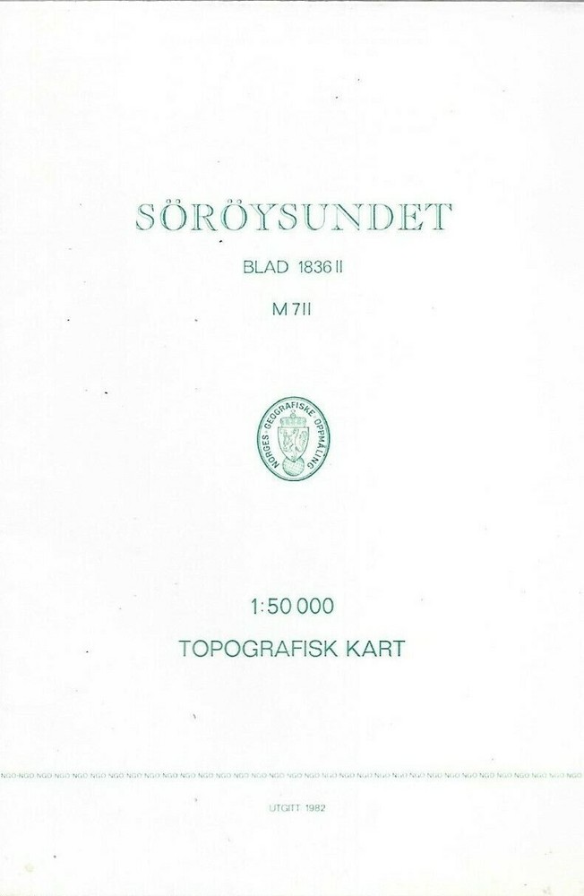 Norges Geografiske Oppmaling : Topografisk Kart Blad 1836 11: SOROYSUNDET