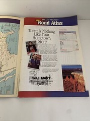 Rand McNally Road Atlas 1997 U.S. Canada Mexico 128 Pages Large 16×11″ Paperback