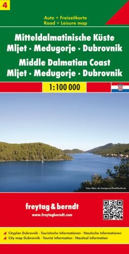 Dalmation Coast Central 4: Mljet/Me… by Freytag-Berndt und A Sheet map, folded