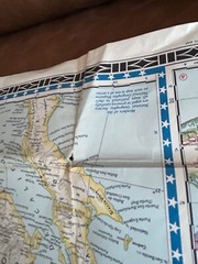 7 – National Geographic Society Maps. 5 American,1 West Indies &1 Europe C1950’s