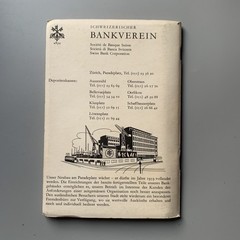 Vintage Mid Century Zurich City Guide Booklet & Fold-out Map German 1958