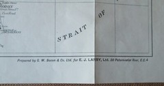 E. J. Larby’s New Series District Handy Map Kent Circa 1910 Rare