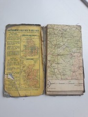 Bartholomew’s cloth map BIRMINGHAM DISTRICT #18 REDUCED SURVEY TOURISTS CYCLISTS