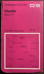 OS Ordnance Survey Landranger Map 1974, Sheet 117 – CHESTER