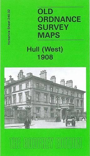Alan Godfrey Hull (West) 1908 (Map) Old Ordnance Survey Maps of Yorkshire