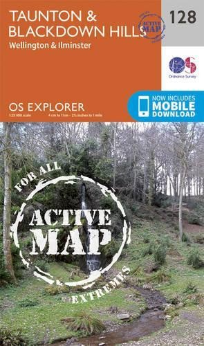 Taunton and Blackdown Hills (Map) OS Explorer Active Map