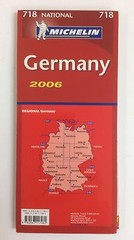 Michelin National Map 718 Germany Scale 1:750,000