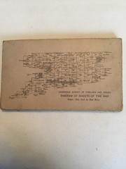 1921 Ordnance Survey One Inch Cloth Contoured Road Map 135 Hastings