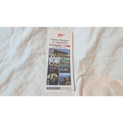 Vintage 1998 AAA Map Greece, Hungary, and Yugoslavia