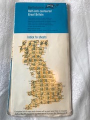 Bartholomew Half-Inch Map Sheet 15: Herts and Bucks 1963 VG Condition