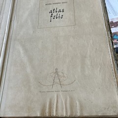 Atlas Folio 1958 Worn Condition. National Geographic