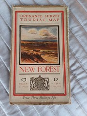 Vintage New Forest One Inch to Mile Cloth Backed Ordnance Survey Tourist Map