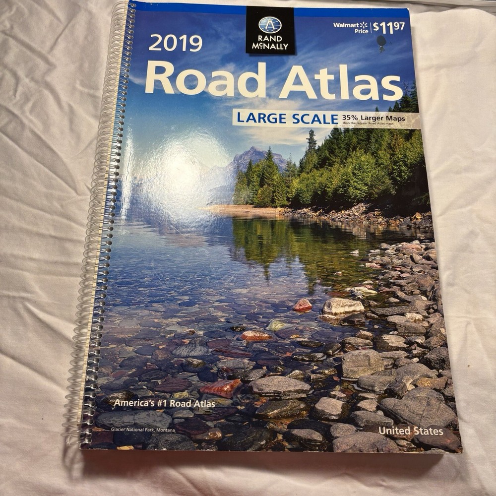 2019 Rand McNally Large Scale Road Atlas, United States