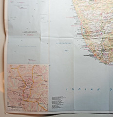 Vintage Southern India Nelles 2001 Explore the World 1:1500000 map
