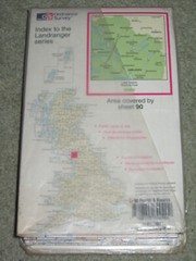 OS Ordnance Survey Landranger 1:50000 Sheet 90 Penrith & Keswick LAM-FOLD 1997