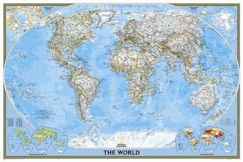 WORLD CLASSIC [POSTER SIZE AND LAMINATED] (NATIONAL By National Geographic Maps