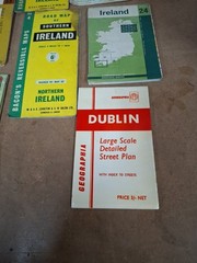 Irish Vintage Road Maps X 9 Joblot