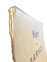 Kort over AARHUS, vintage streetplan.