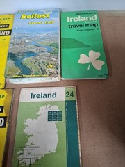Irish Vintage Road Maps X 9 Joblot