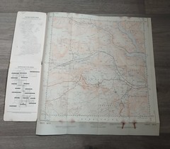 2x Vintage Ordnance Survey 2.5 Inch Maps Sheet SK 17 Tideswell SK 18 Castleton