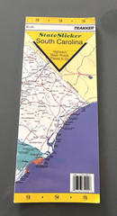 Rand McNally, TRAKKER Easy to Fold: South Carolina, Alabama State Laminated Map