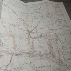 2x Vintage Ordnance Survey 2.5 Inch Maps Sheet SK 17 Tideswell SK 18 Castleton