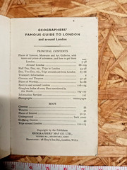 1964 The Famous Guide In and Around London Georgrapher’s Map Company Ltd Vintage