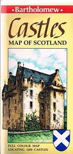 The Castles Map of Scotland by MacGregor, D.R. Sheet map Book The Fast Free