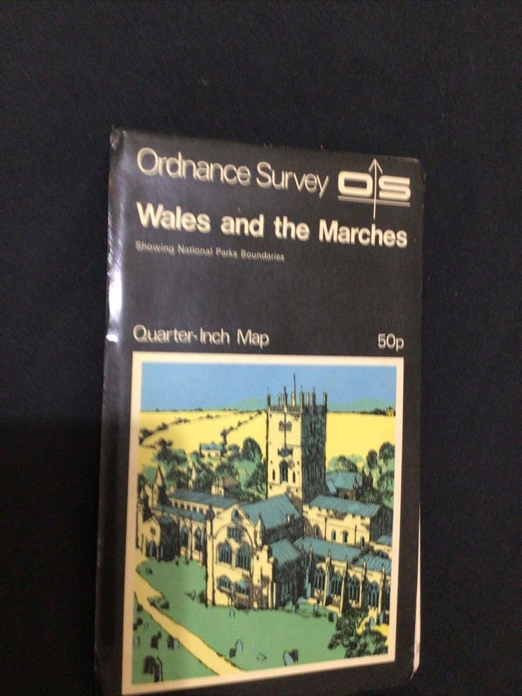 MAP – Ordnance Survey 1971 Special Ed Wales and the Marches 1/4 inch – (8654)-