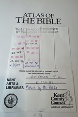 Atlas of the Bible Illustrated Hardback Ex Library Edition John Rogerson