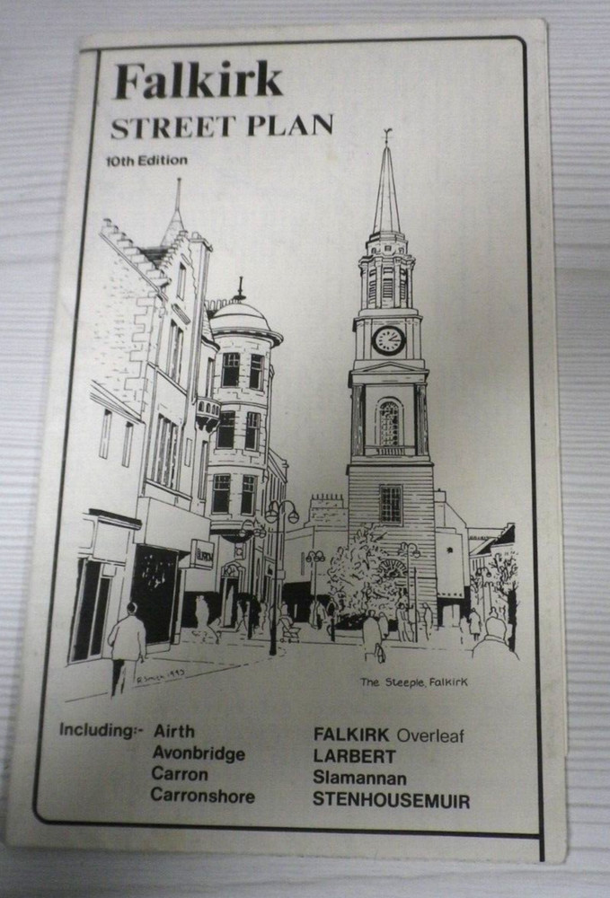 Falkirk Street Plan 10th Edition, R P A SMith Street Plans