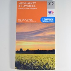 OS EXPLORER MAP 210 NEWMARKET & HAVERHILL ORDNANCE SURVEY Barrow Clare Kedington