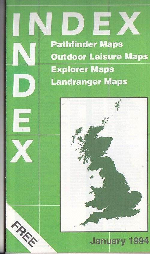 Ordnance Survey Mapping Index January 1994