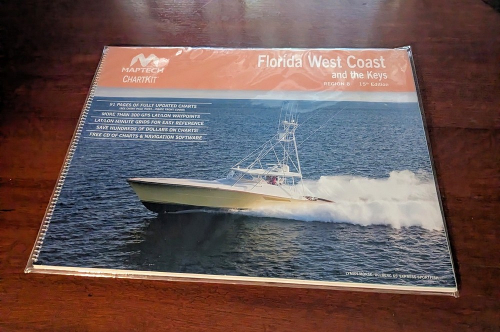NIP MapTech Chartkit Florida West Coast & the Keys Region 8, 15th Edition w/CD