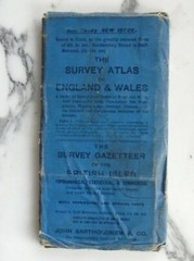 Vintage Batholomews Cumberland map c1920 Half Inch Sheet 3 old Ambleside Penrith