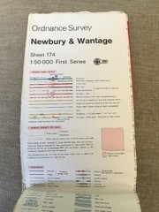 1974 Ordnance Survey First Series Map 174 Newbury And Wantage (incl Ashbury)