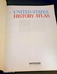 Hammond US History Atlas 1995 Vintage Paperback Book Becks Bookstore Chicago
