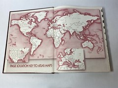 ‘92 World Atlas (AAA)American Automobile Association Populations Hardcover Book