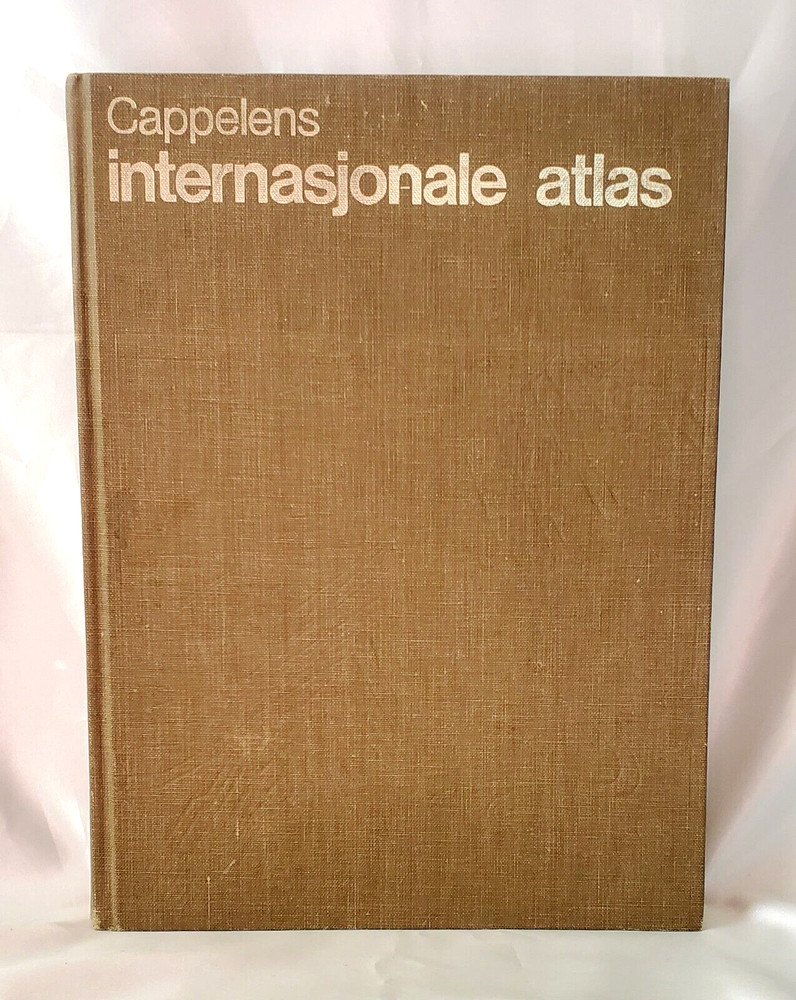 VINTAGE CAPPELENS INTERNASJONALE ATLAS – HARDCOVER 1981 (NORWEGIAN LANGUAGE)