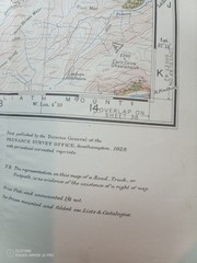 Ordnance Survey One Inch Popular Edition Map INVERNESS SHEET 37 CLOTH 1928