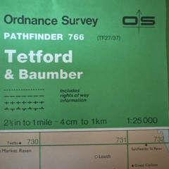 Ordnance Survey Pathfinder Maps Tetford Baumber Gainsborough Sth Kelsey LINCS