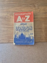 Vintage Geographers’ A to Z Atlas of London and Suburbs – Mid-Century