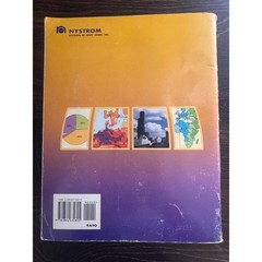 Nystrom World Atlas Hardcover Geography Reference Book Vintage School Edition