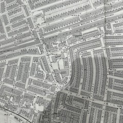 Ordnance Survey 25 Inch To The Mile Large Scale Map 1938. Queen’s Park . London