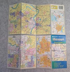 Rand McNally Easy Finder Laminated Folding Maps Lot of 5 United States Road Atla