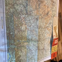 Herts & Bucks – Bartholomew Half Inch Cloth Map No 15 1969