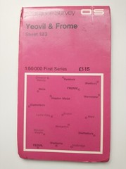OS 1:50,000 Landranger Sheet 183 Yeovil & Frome, 1974