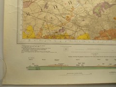 Ordnance Survey North London Geological map 1964 I inch to 1 mile